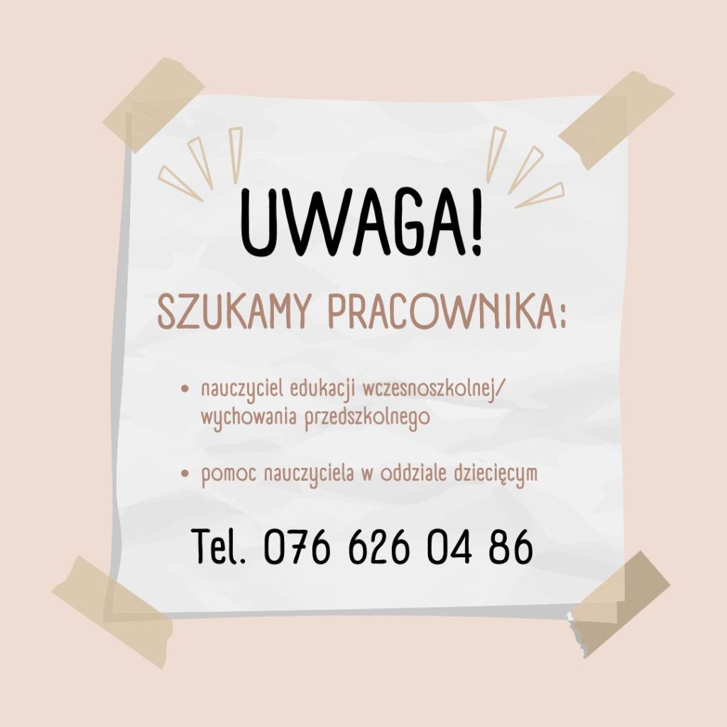 Szukamy pracowników