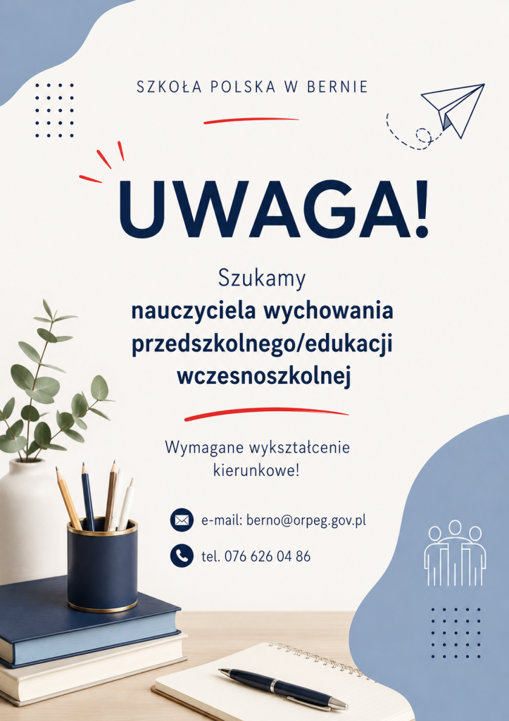 Szukamy nauczyciela